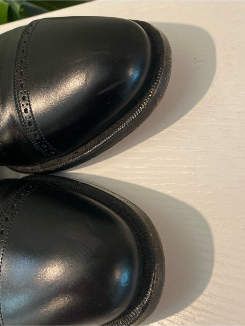 Johnston & Murphy cap toe oxford loafers black size 11 - Picture 7 of 9